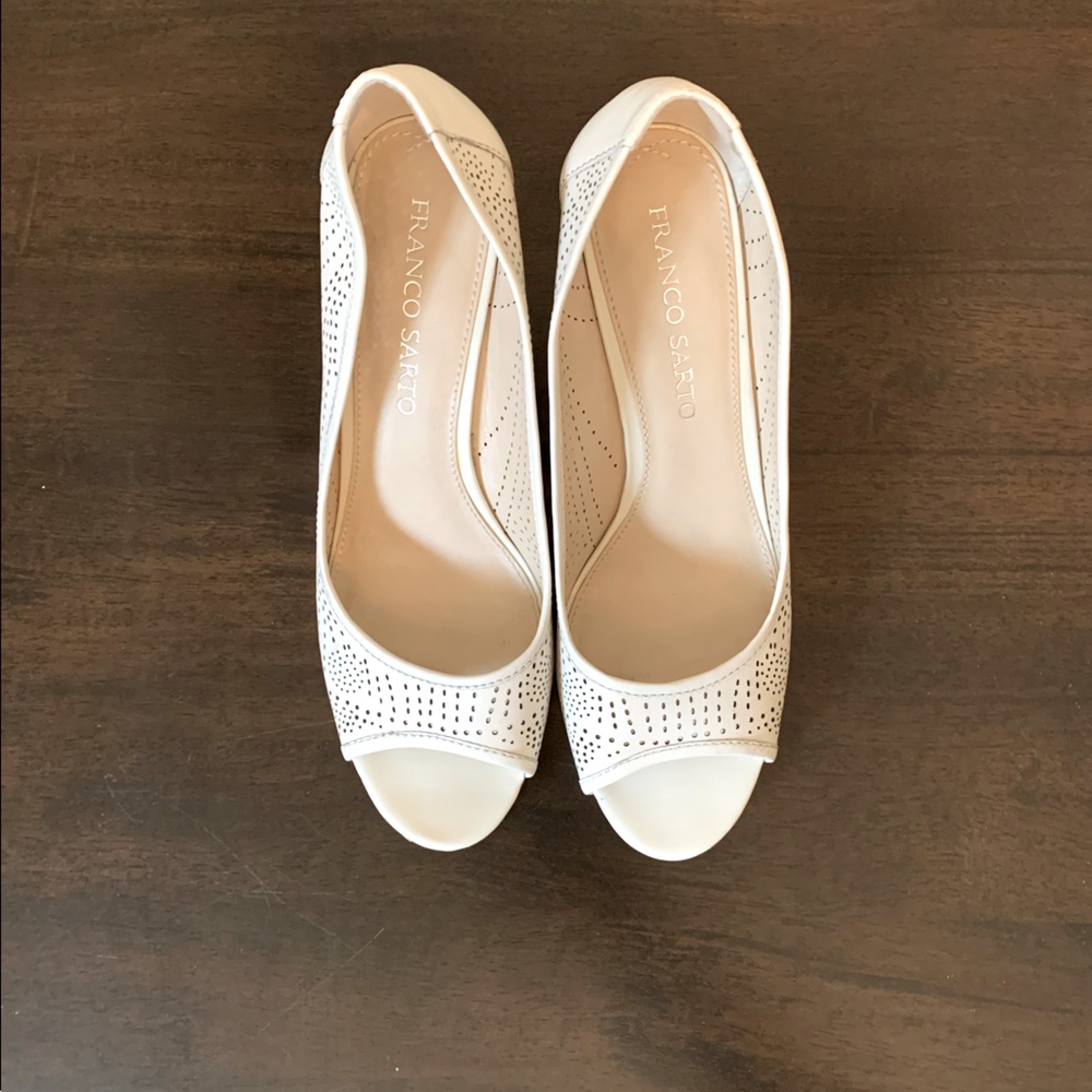 Franco Sarto Wedge Peeptoe